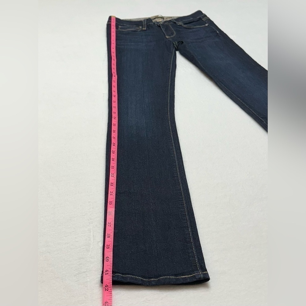 Paige Women’s Skyline Low-rise Dark Wash Jeans, Size 25 (26x33), Made in USA - Picture 13 of 14